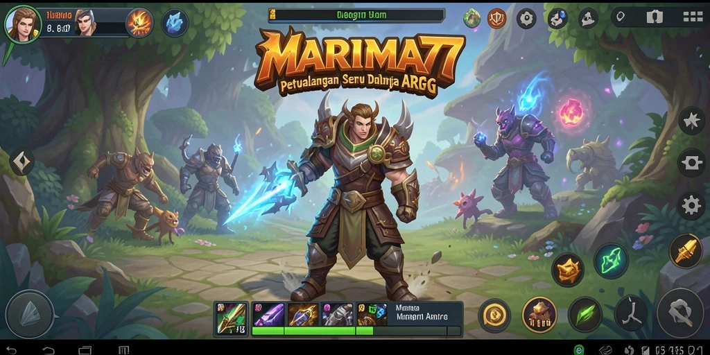 Tampilan gameplay seru di dunia ARPG MARIMA77.