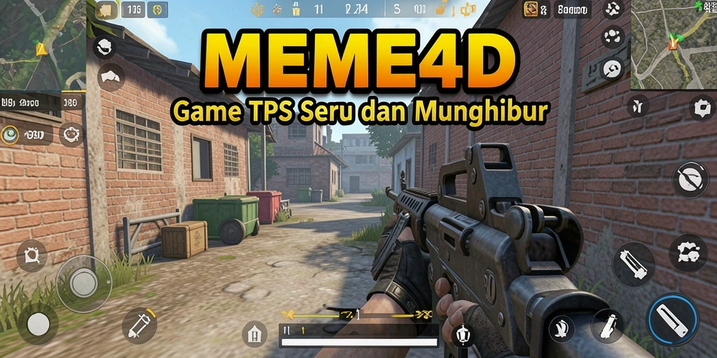 Screenshot menunjukkan gameplay intens dari MEME4D yang mendebarkan.