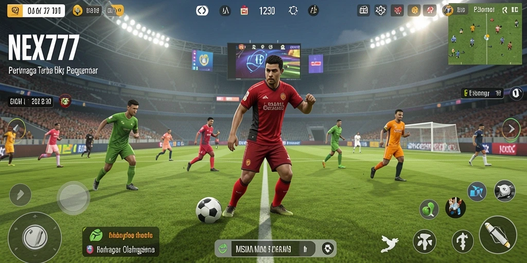 Tampilan gameplay seru dan menyenangkan di NEX777 yang mencerminkan olahraga.