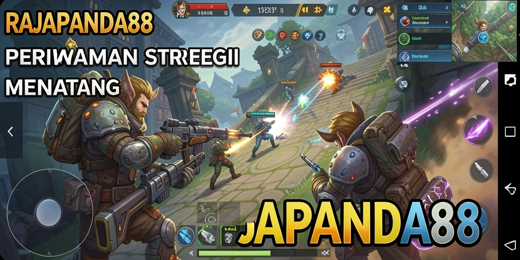 Tampilan strategis dan epik dalam RAJAPANDA88 yang menampilkan aksi pertempuran.
