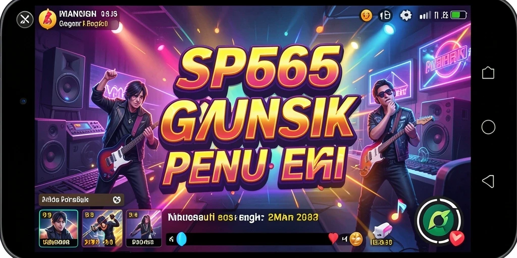 Tampilan gameplay SP666 menampilkan aksi musik yang seru dan menarik.