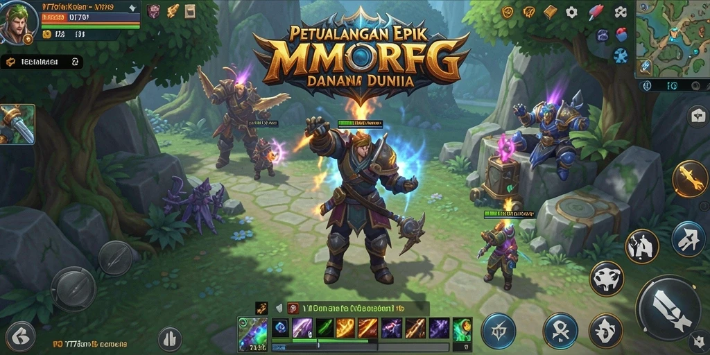 Screenshot gameplay VT789 menampilkan aksi seru di dunia MMORPG.